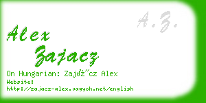 alex zajacz business card